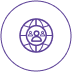 Man in a globe icon